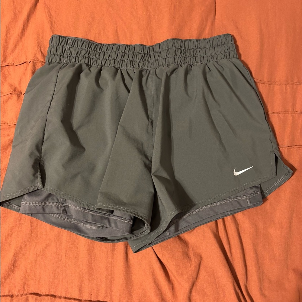 Nike Gray Athletic Shorts Lightweight Elastic Waist